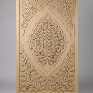 Custom CNC Carved Wooden Panel – Decorative Design (₹125 / sq ft) Design 10