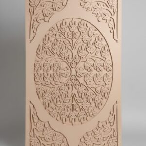 Custom CNC Carved Wooden Panel – Decorative Design (₹125 / sq ft) Design 08