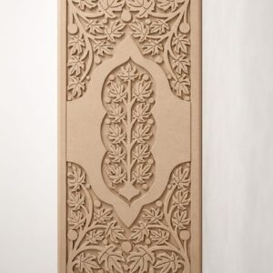 Custom CNC Carved Wooden Panel – Decorative Design (₹125 / sq ft) Design 07