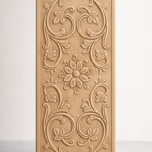 Custom CNC Carved Wooden Panel – Decorative Design (₹125 / sq ft) Design 06