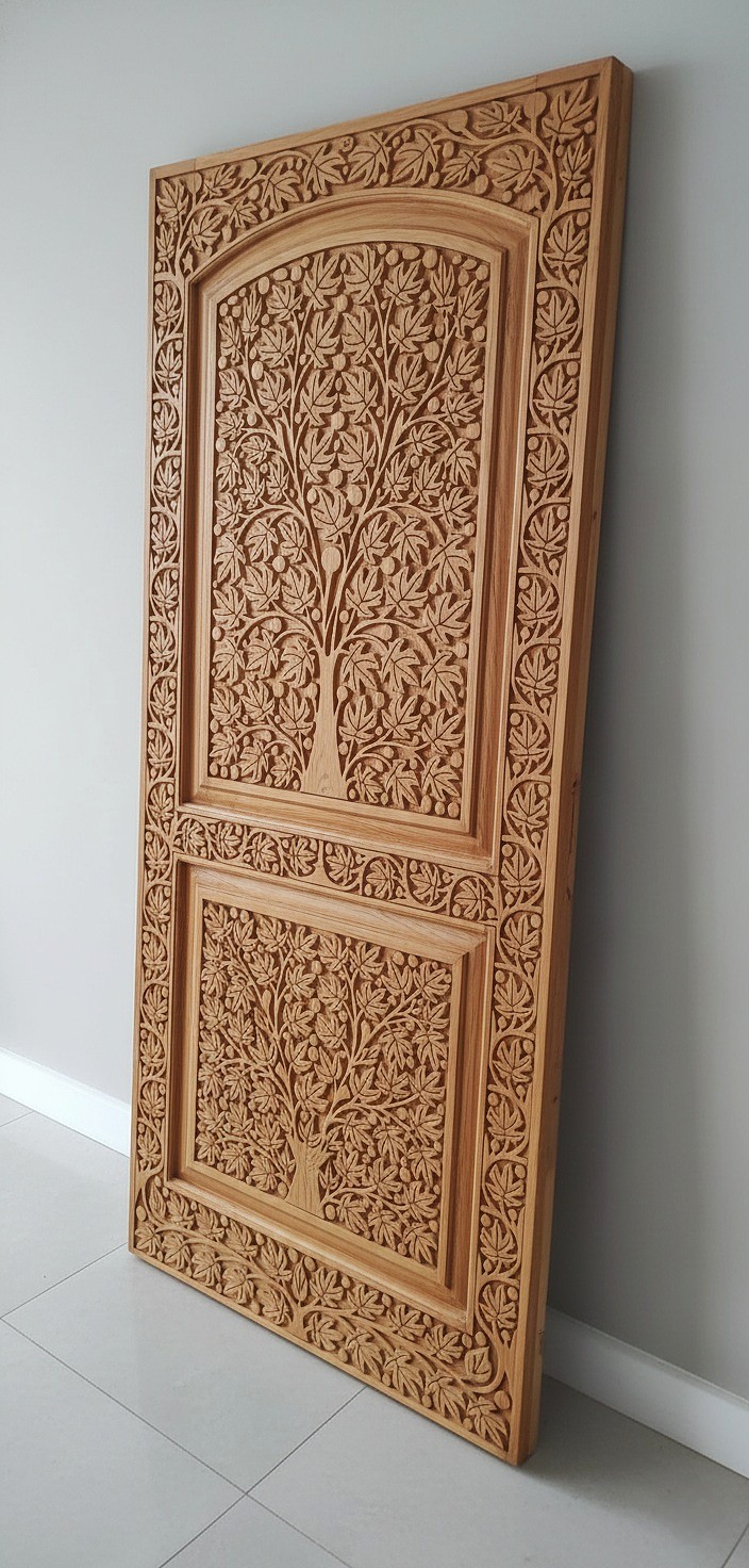 cnc wooden door design kashmir 02